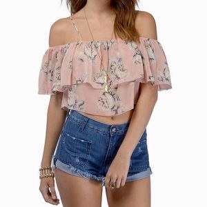 Tobi Fresh Floral Crop Top
